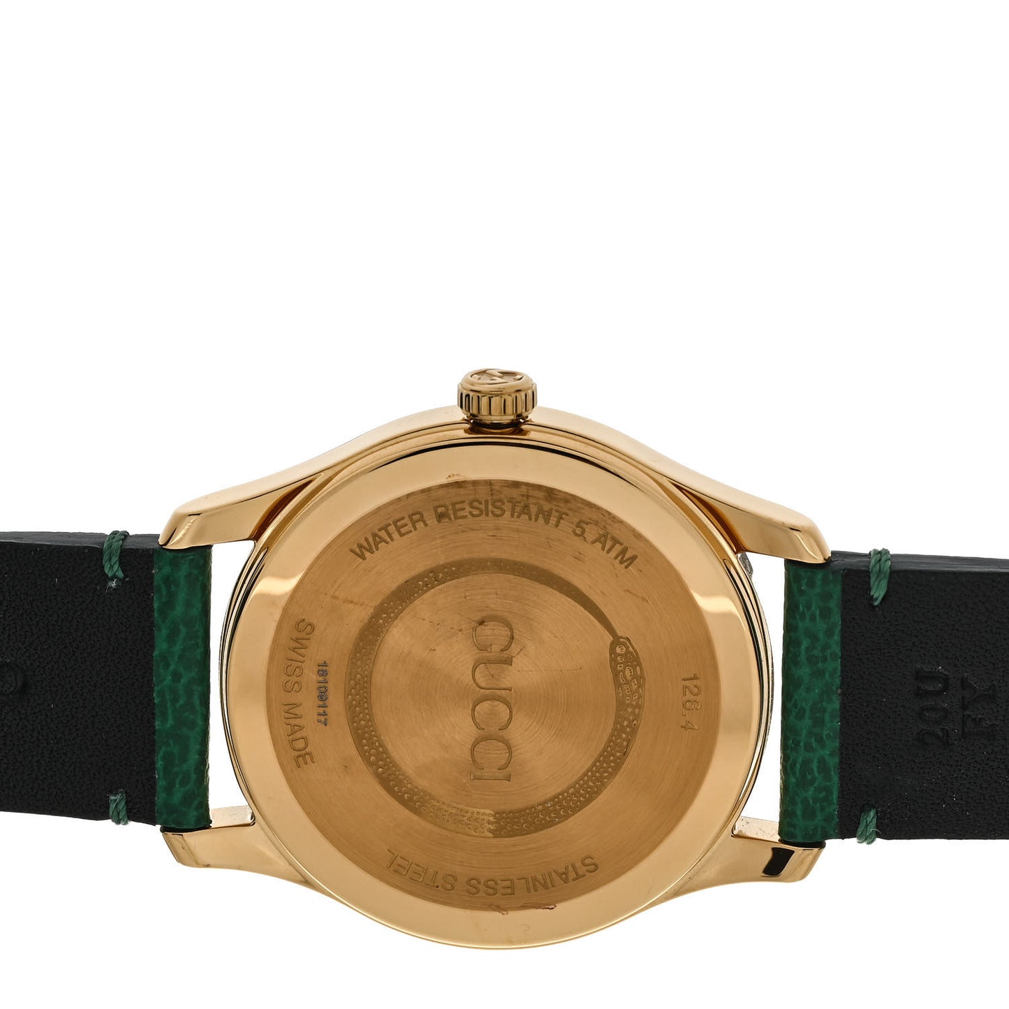 Stainless Steel Calfskin 38mm G-Timeless Bee Quartz Watch Green