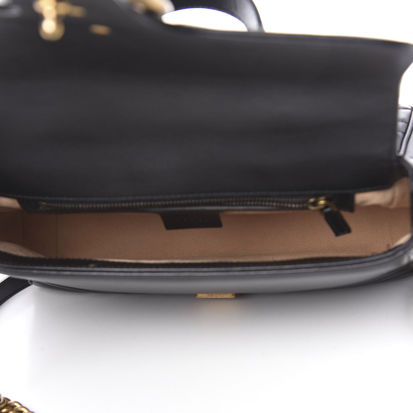 Calfskin Matelasse Small GG Marmont Top Handle Shoulder Bag Black