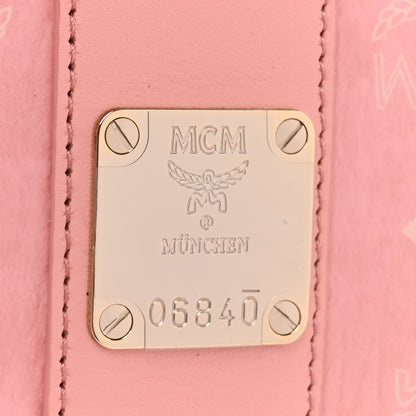 MCM Visetos Medium Liz Reversible Shopper Tote Blossom Pink 11 of 18