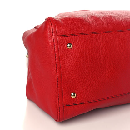 Gucci Pebbled Calfskin Large Soho Shoulder Bag Red 8 of 10