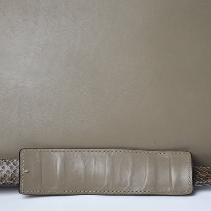 Celine Calfskin Suede Whipsnake Medium Trapeze Taupe 13 of 18