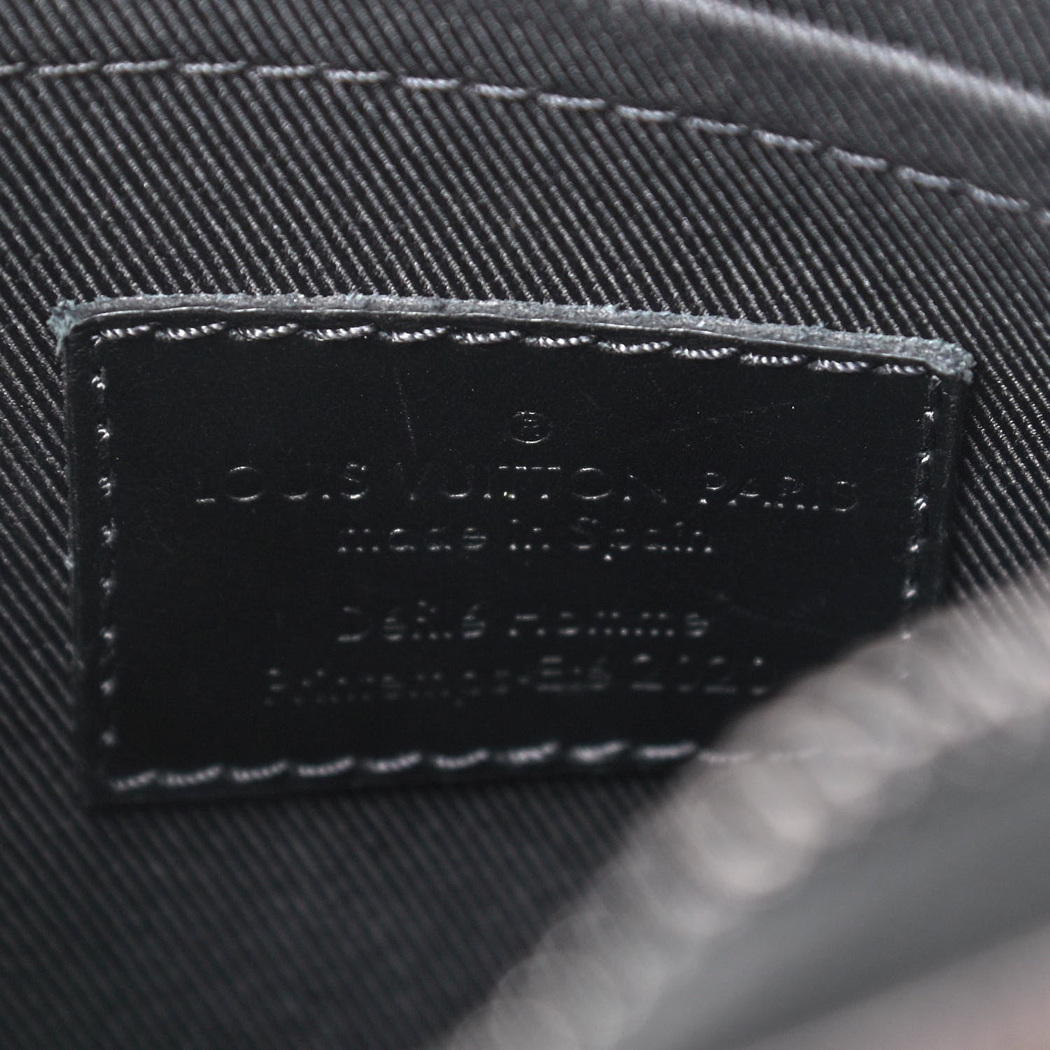 Louis Vuitton Monogram Tuffetage Triangle Messenger Black 7 of 8