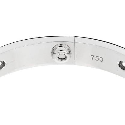 Cartier 18K White Gold 10 Diamond LOVE Bracelet 16 6 of 7