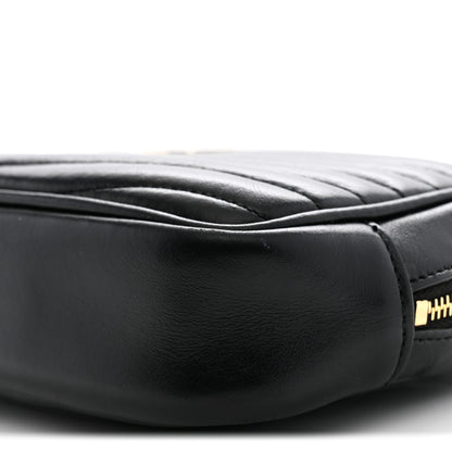 Saint Laurent Calfskin Matelasse Monogram Mini Lou Camera Bag Black 10 of 12