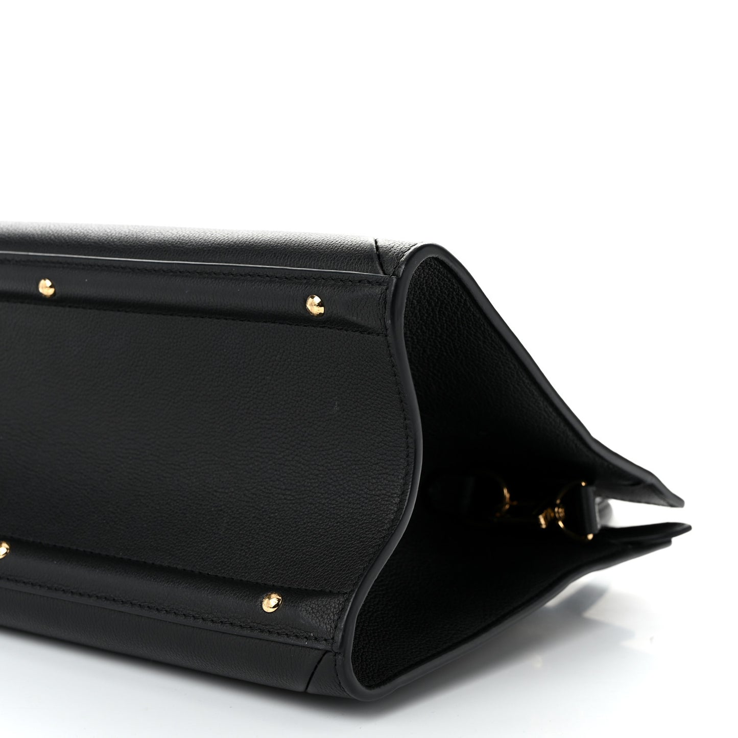 Grained Calfskin Steamer MM Black Chataigne