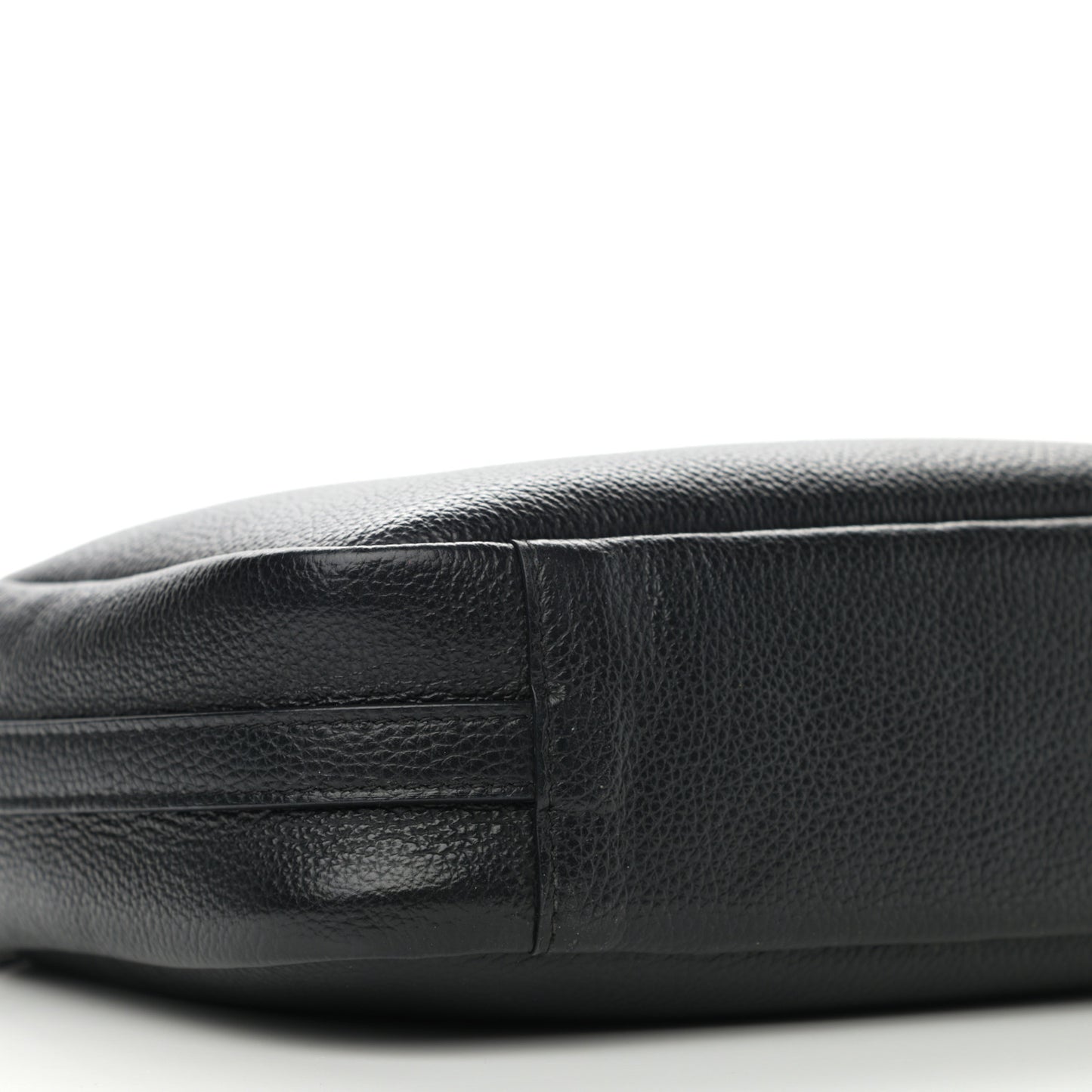 Calfskin Logo M Everyday Camera Bag Black