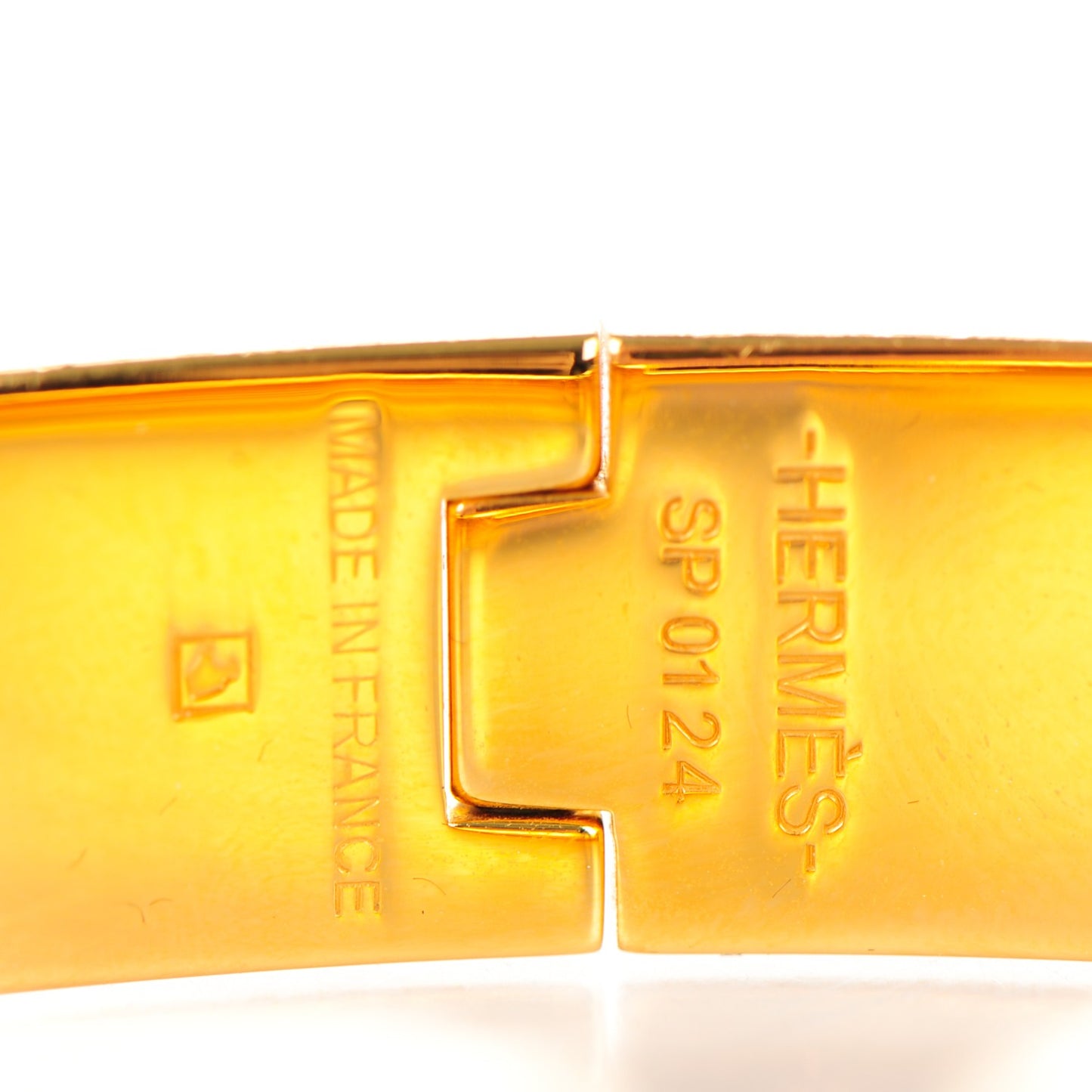 Narrow Enamel Clic Clac H Bracelet PM Bleu Biarritz