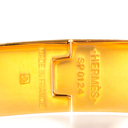 Hermes Narrow Enamel Clic Clac H Bracelet PM Bleu Biarritz 4 of 5