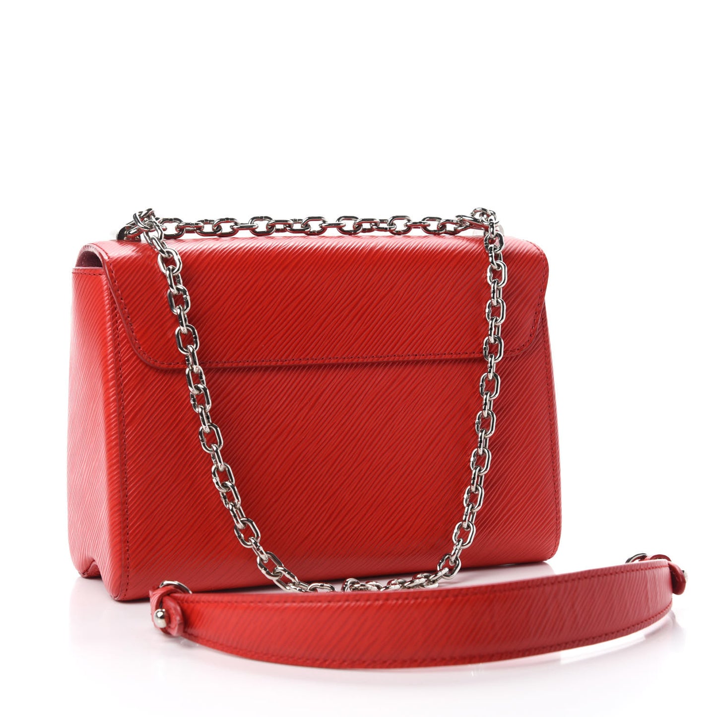 Epi Twist Shoulder Bag MM Coquelicot