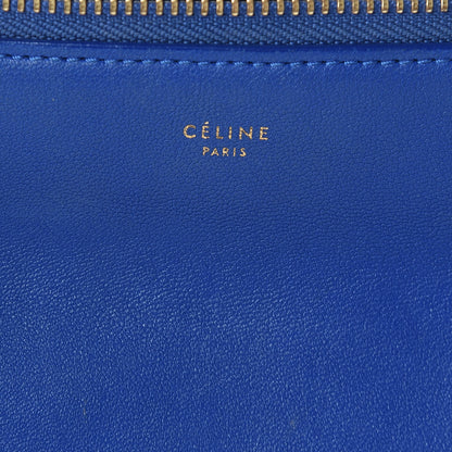 Celine Lambskin Large Trio Crossbody Bag Deep Blue 10 of 12