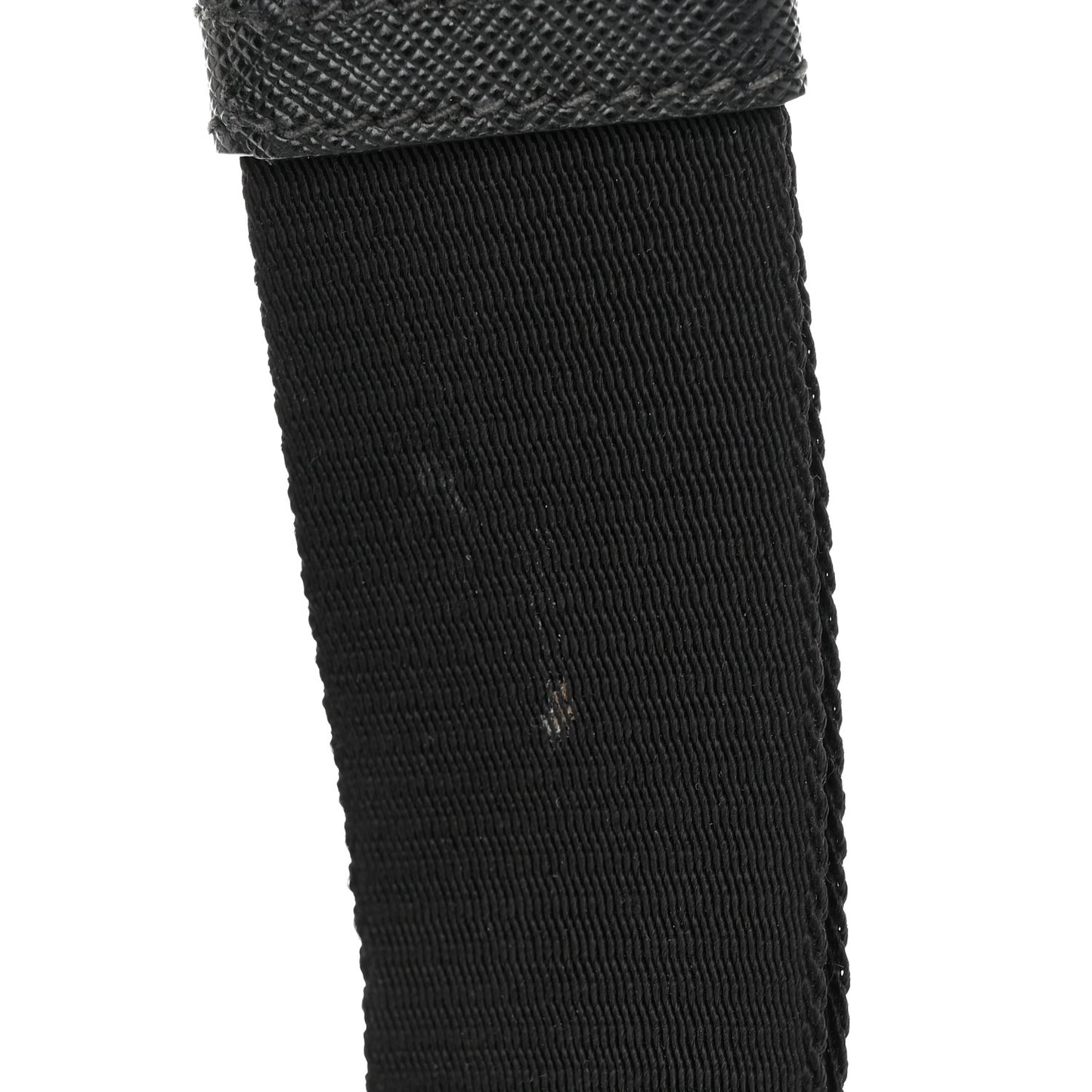 Tessuto Nylon Saffiano Shoulder Bag Black