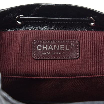 Chanel Glazed Calfskin Quilted Small Salzburg Mountain Backpack Black 5 of 9