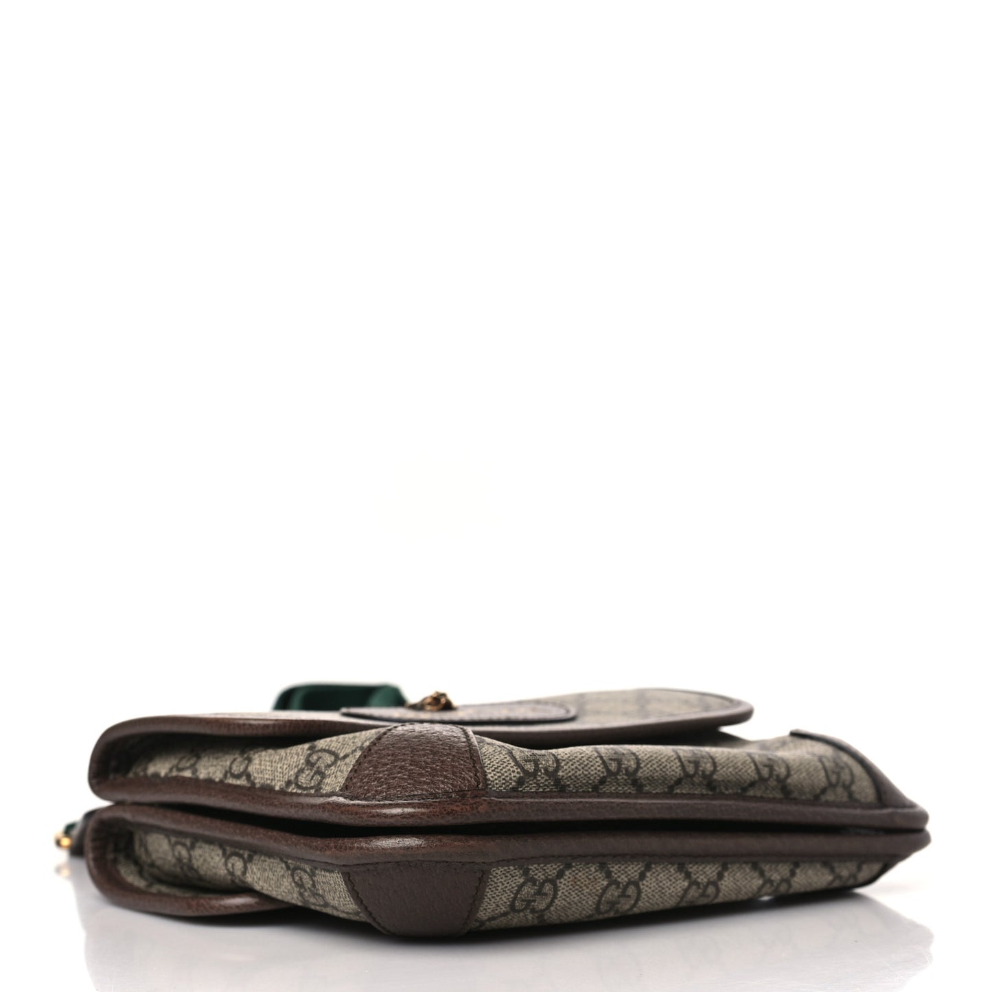 GG Supreme Monogram Web Small Neo Vintage Double Flap Messenger Bag Beige New Acero