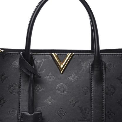 Louis Vuitton Monogram Cuir Plume Very Tote MM Black 10 of 10