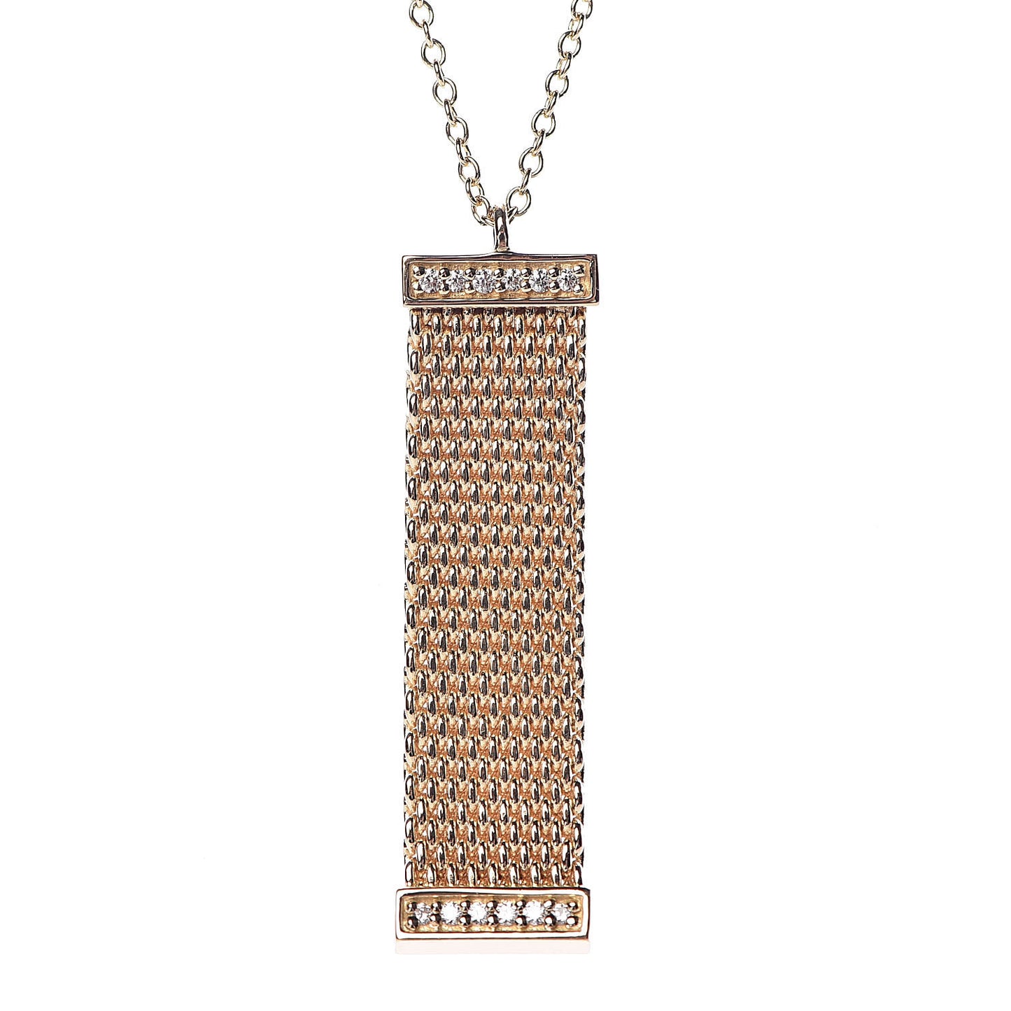 18K Yellow Gold Diamond Somerset Pendant Necklace
