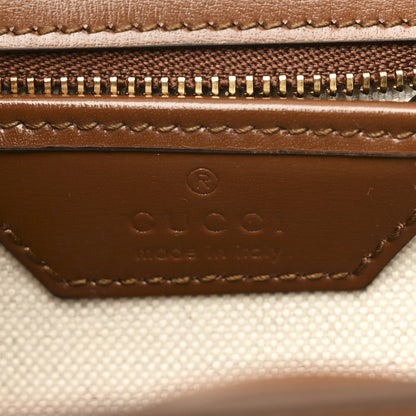 Gucci Boarded Dyana Lux Calfskin Web Small Bamboo 1947 Top Handle Bag Brown 7 of 11