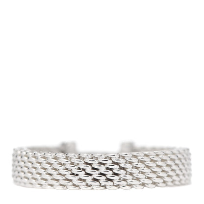 Tiffany Sterling Silver Diamond Narrow Somerset Ring 47 4 3 of 5