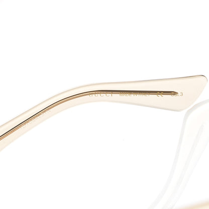 Gucci Acetate Square Frame Opulent Luxury GG0182S Sunglasses Grey Transparent 5 of 8