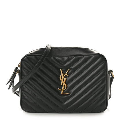 Saint Laurent Calfskin Matelasse Monogram Lou Camera Bag Black 1 of 10