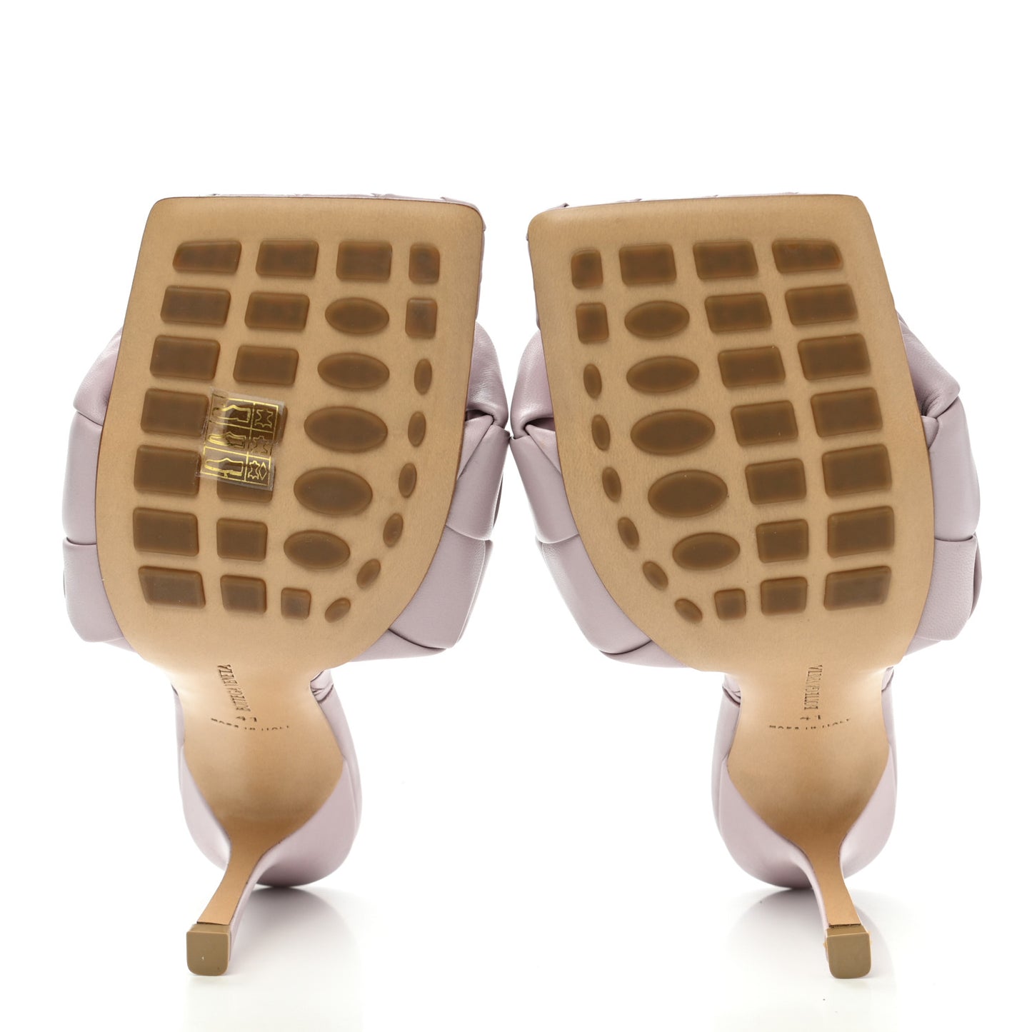 Nappa Maxi Intrecciato Lido 90mm Mule Sandals 41 Magnolia