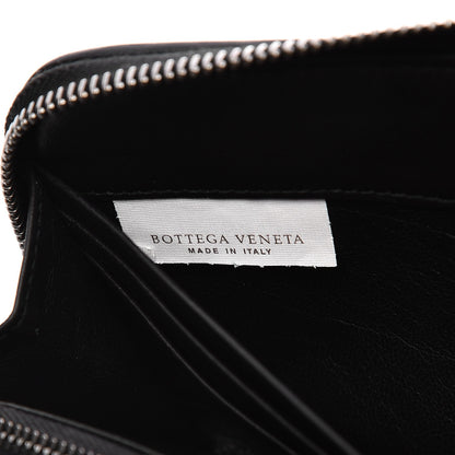 Bottega Veneta Nappa Intrecciato Zip Around Wallet Black 7 of 9