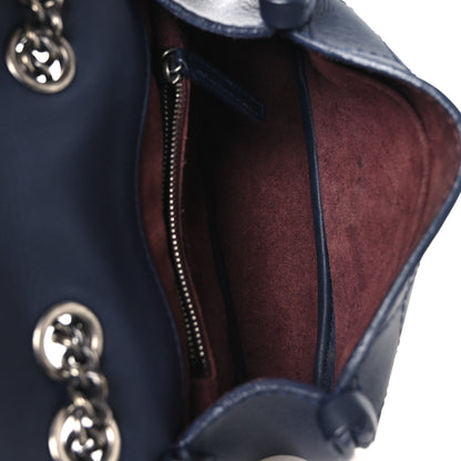 Chanel Calfskin Stitch CC Small Flap Navy Blue 5 of 11