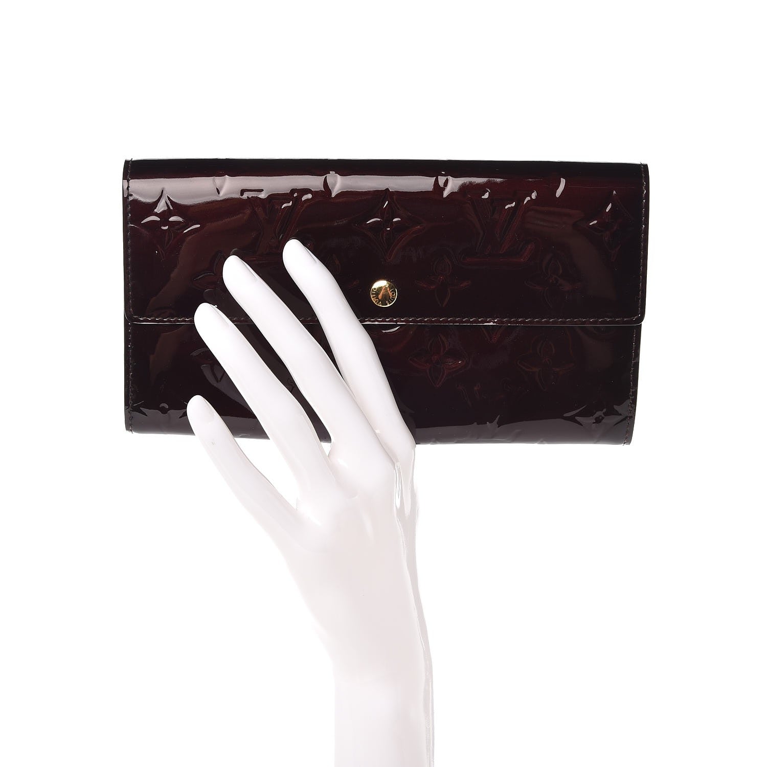 Louis Vuitton Vernis Sarah Wallet Amarante 2 of 6