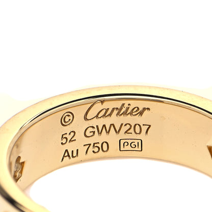 Cartier 18K Yellow Gold 3 Diamond 5.5mm LOVE Ring 52 6 4 of 4