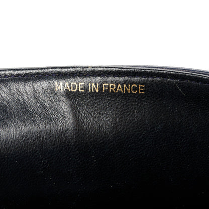 Chanel Lambskin Quilted Medium Double Flap Navy 8 of 14