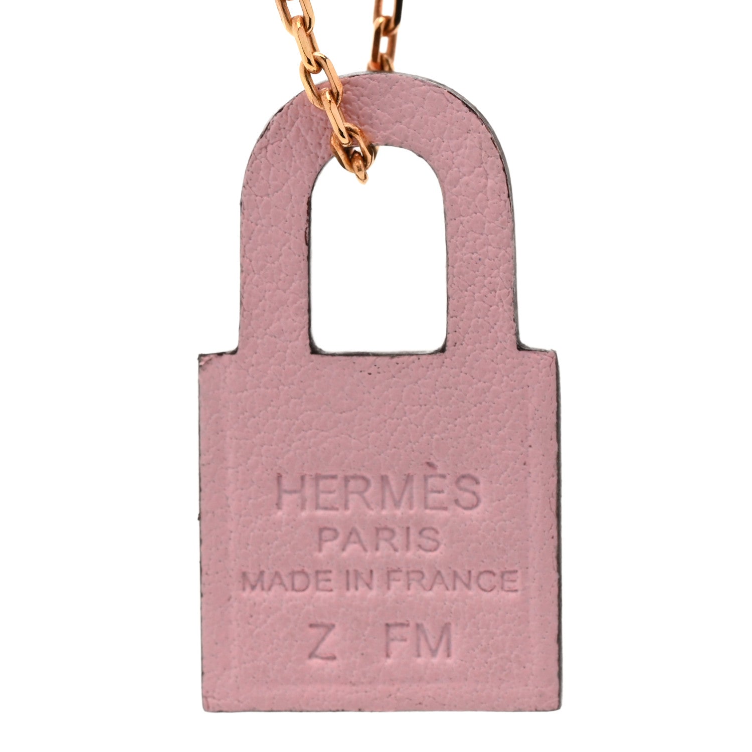 Hermes Swift Small O'Kelly Pendant Necklace Rose Sakura 6 of 6
