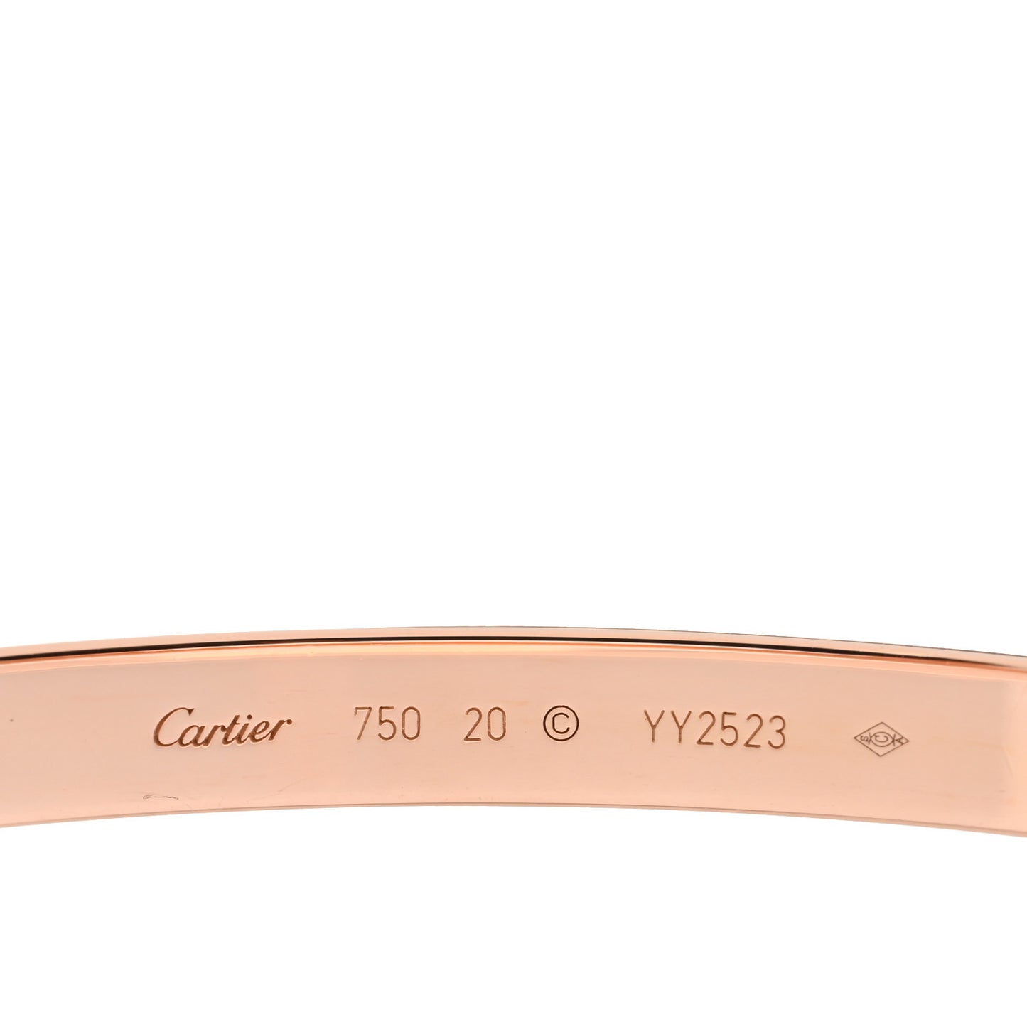18K Pink Gold LOVE Bracelet 20
