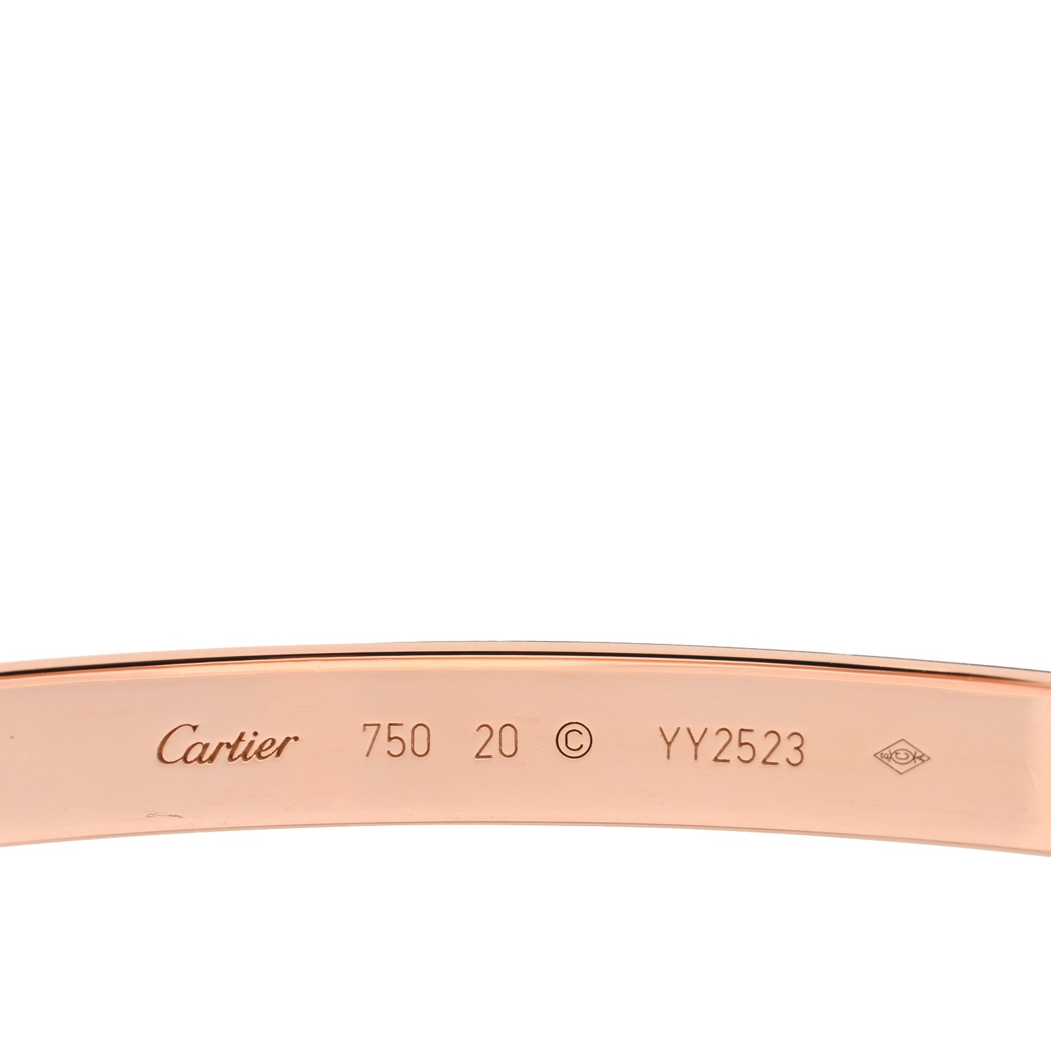 Cartier 18K Pink Gold LOVE Bracelet 20 3 of 5