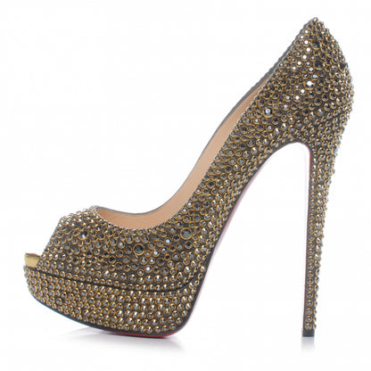Christian Louboutin Strass Lady Peep 150 Pumps 41 1 of 7