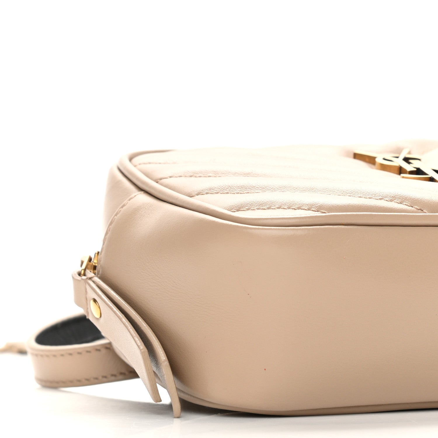 Saint Laurent Calfskin Matelasse Monogram Lou Belt Bag Light Natural 7 of 11