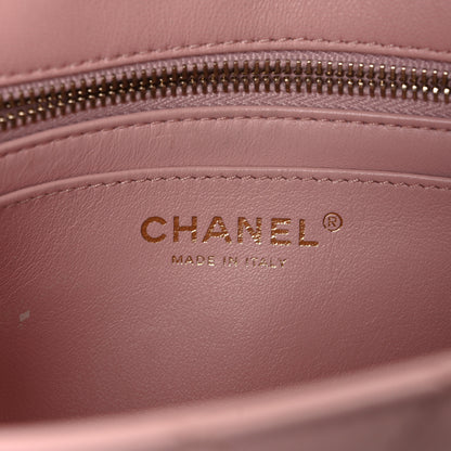 Chanel Lambskin Quilted Small Sweet Camellia Flap Light Pink 6 of 13