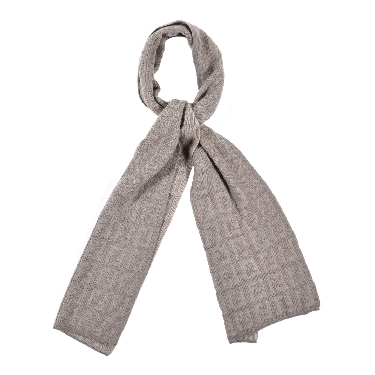 Wool FF Scarf Grey