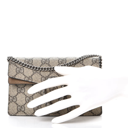 Gucci GG Supreme Monogram Super Mini Dionysus Shoulder Bag Taupe 3 of 10
