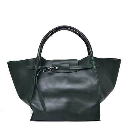 Celine Smooth Calfskin Medium Big Bag Dark Green 1 of 11