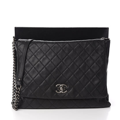 Chanel Calfskin Quilted Couture Messenger Black 12 of 12