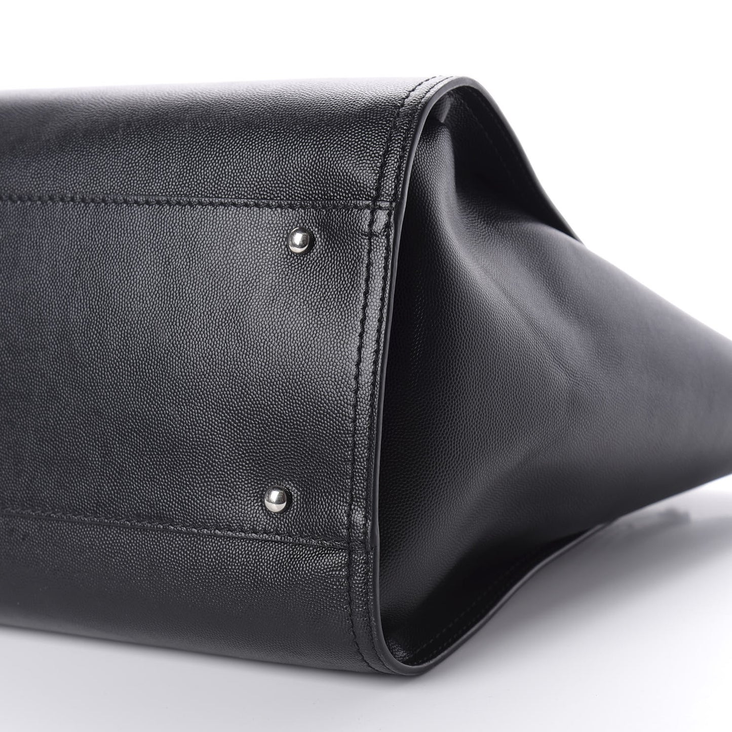 Caviar Medium Studded Deauville Tote Black