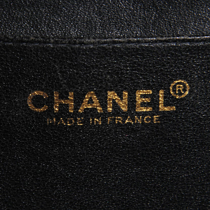 Chanel Lambskin Chocolate Bar Accordion Mademoiselle Flap Black 6 of 8