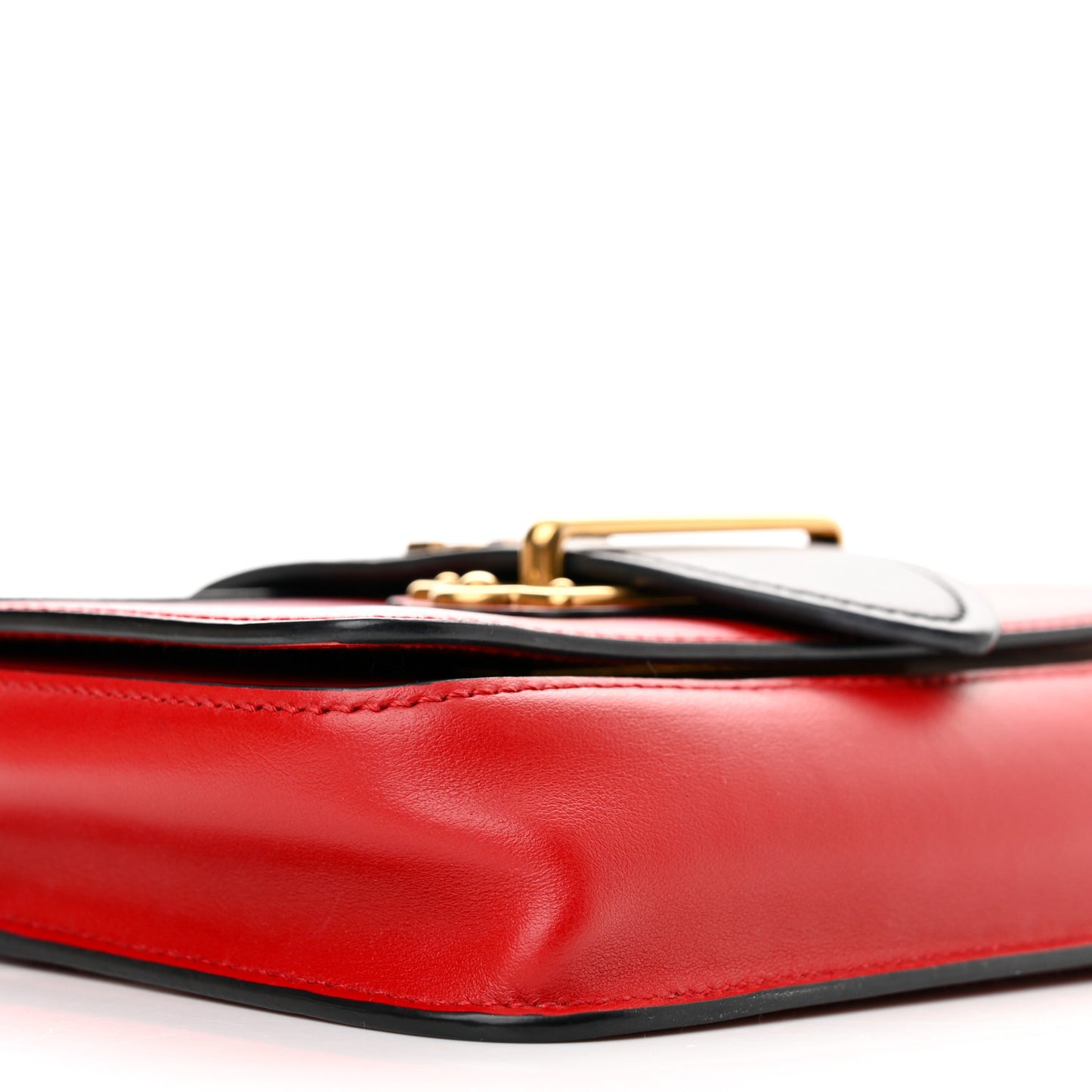 Saffiano City Calf Cahier Belt Bag Fuoco Black