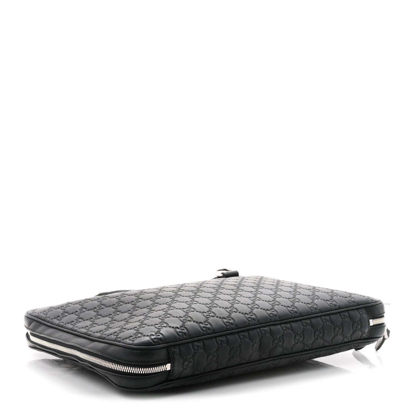 Rubber Guccissima Laptop Briefcase Black