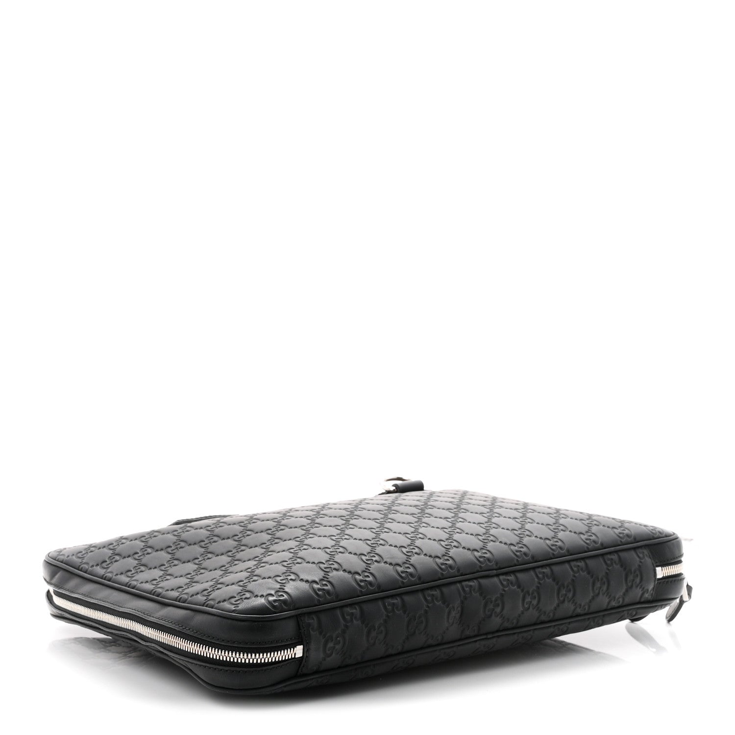 Gucci Rubber Guccissima Laptop Briefcase Black 3 of 10