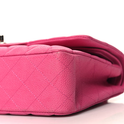 Chanel Iridescent Caviar Quilted Medium Double Flap Pink 10 of 11
