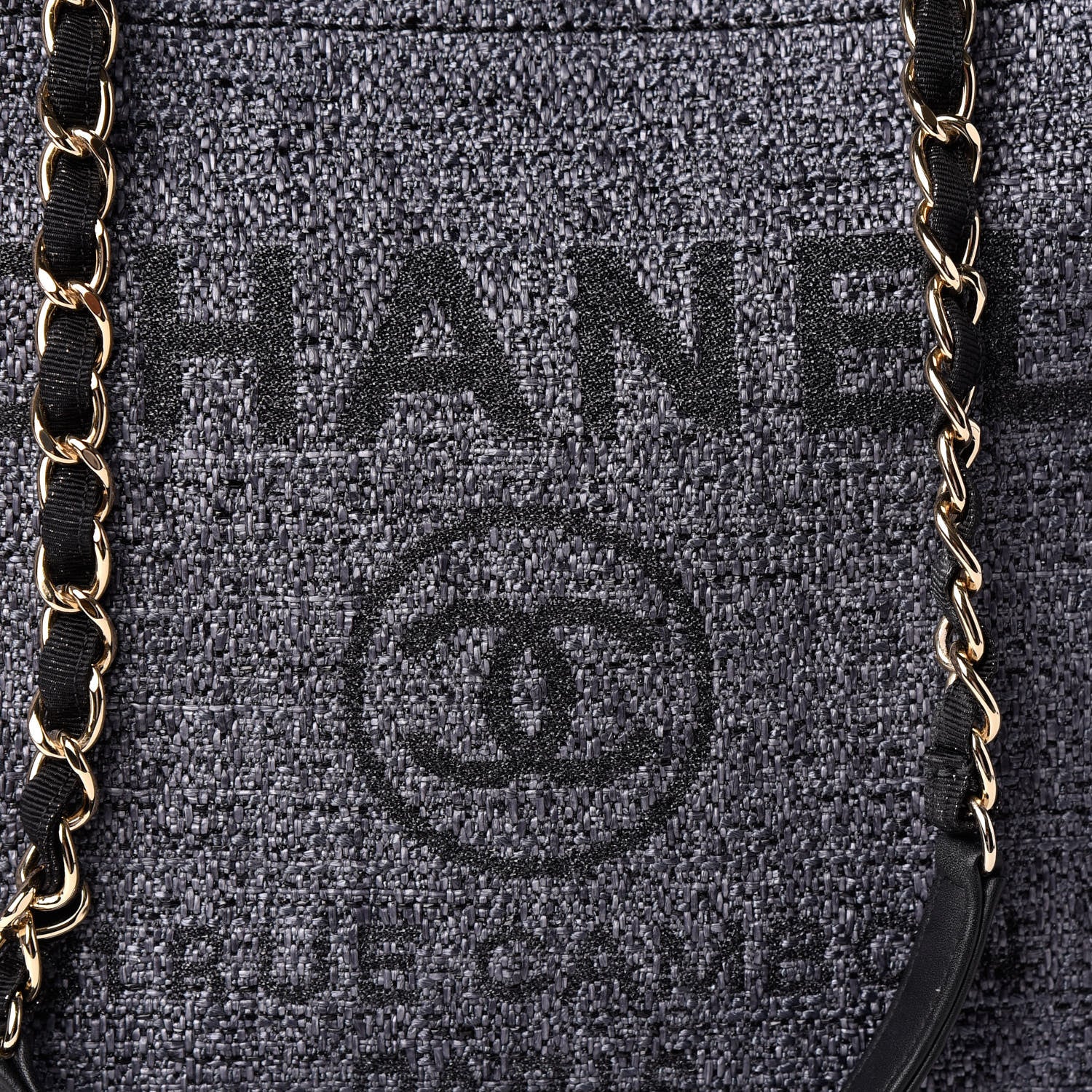Chanel Lurex Boucle Medium Deauville Tote Black 8 of 11