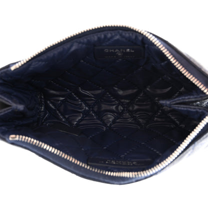 Chanel Caviar Quilted Cosmetic Case Navy 5 of 8