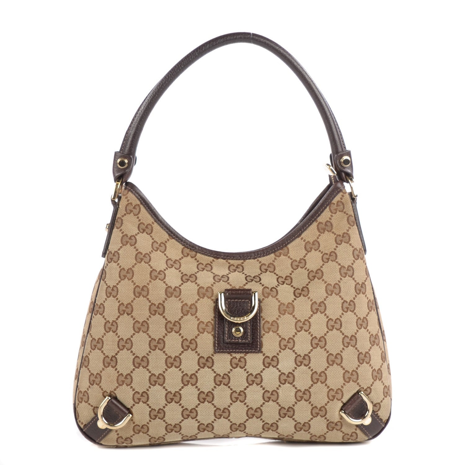 Gucci Monogram Medium Abbey D Ring Hobo Brown 1 of 7