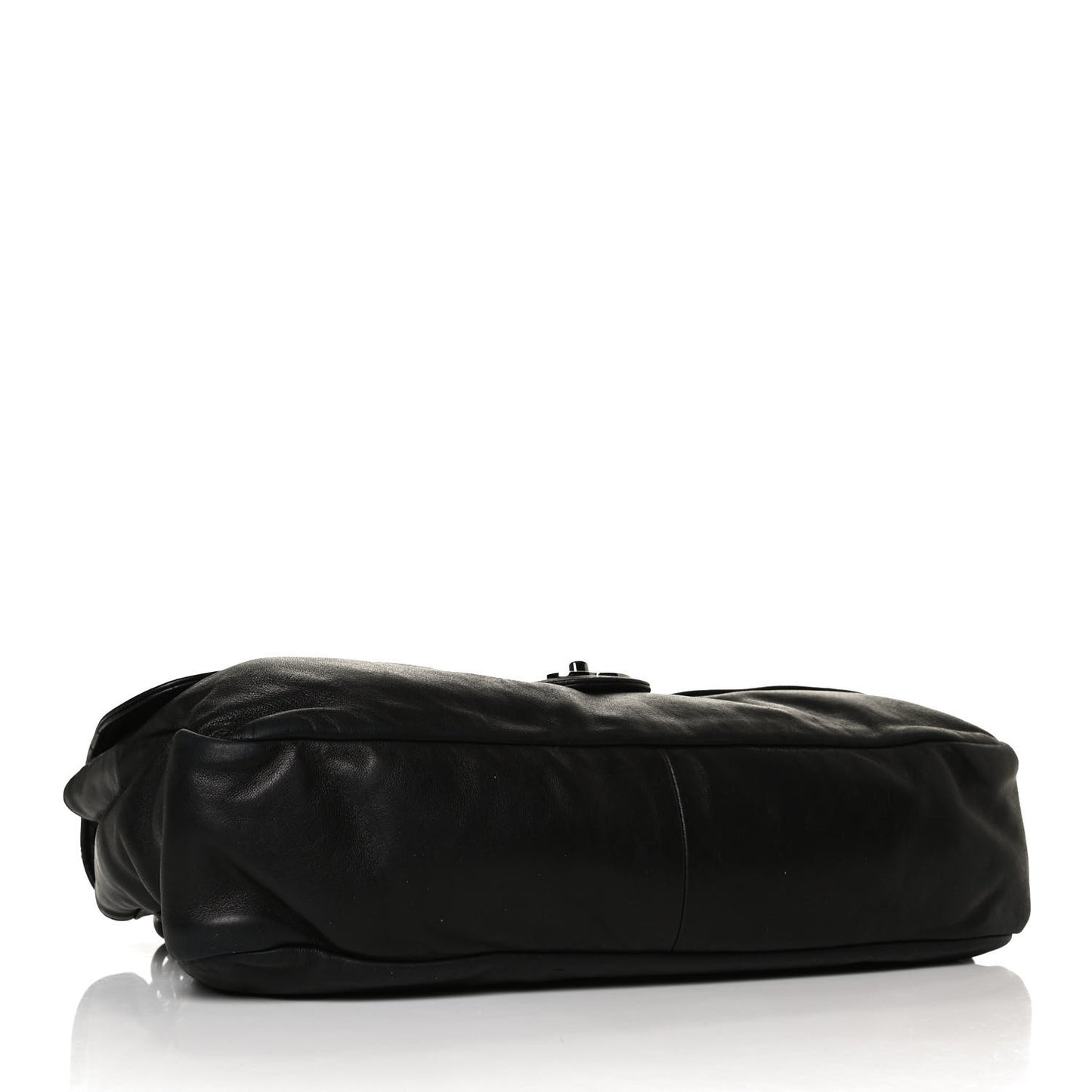 Lambskin Medium Soft and Chain Flap Black