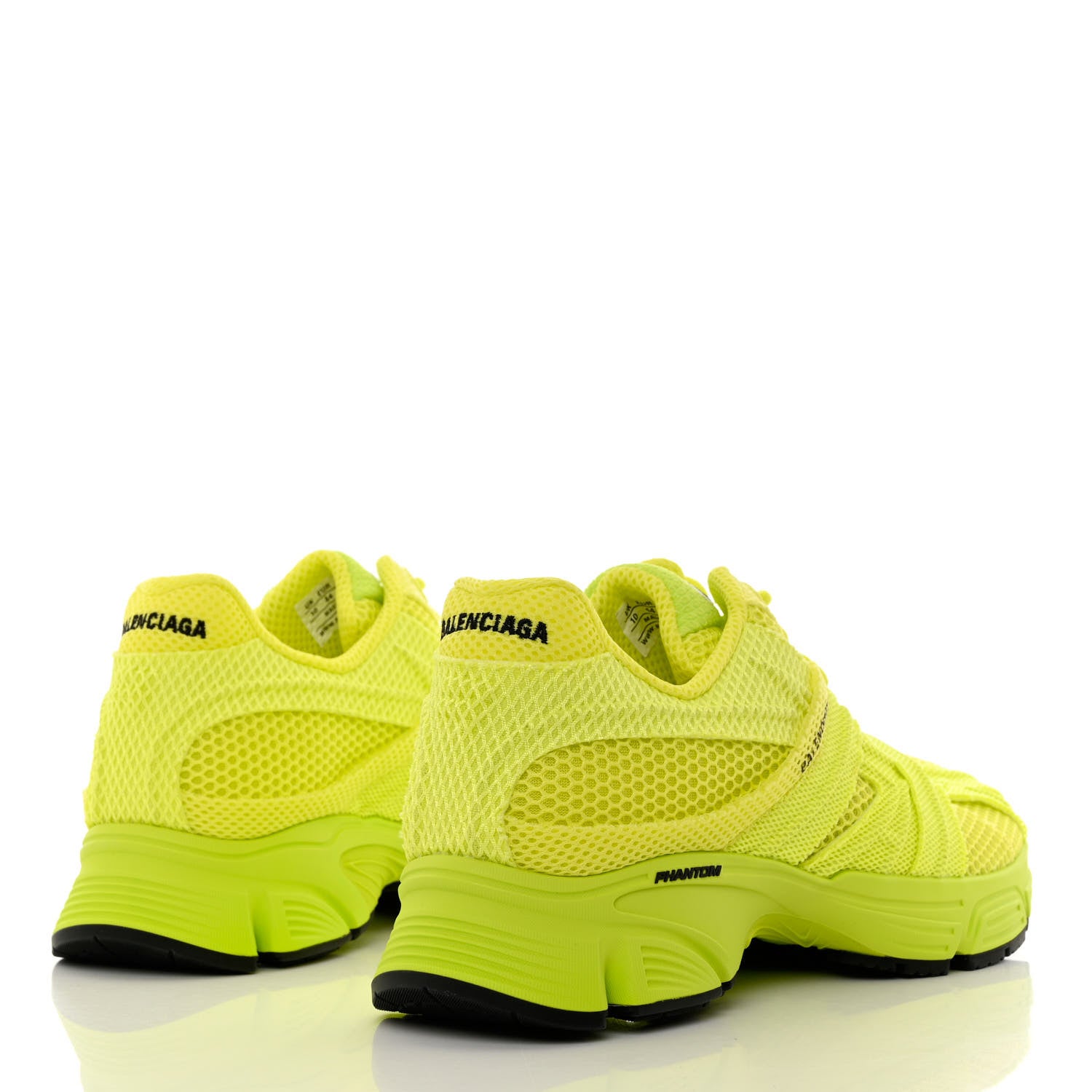 Balenciaga Fabric Mesh Mens Phantom Sneakers 44 Lime Black 4 of 10
